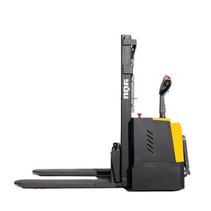 YULI 2.0 TON Semi Elektrik Self Load Lifting Pallet Stacker Forklift Model Berdiri - Product Image 2