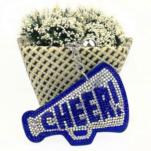Patlamış Mısır Şeklinde Kristal Harfli CHEER Anahtarlık Deri Püsküllü Anahtarlıklar Rhinestone Anahtarlıklar Kadın Çantası Süsü - Product Image 6