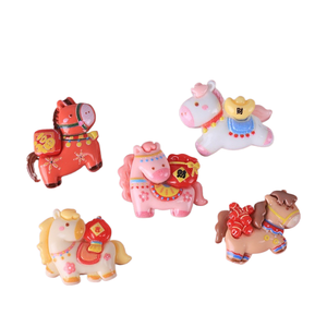 Los accesorios del Año del Caballo de caoh se lanzarán pronto. Pinzas para el cabello DIY, materiales hechos a mano, llaveros, colgantes, accesorios para coche - Product Image 2