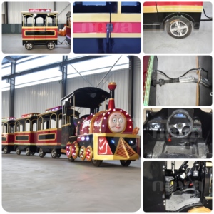 <span class=keywords><strong>Tren</strong></span> sin rieles Nova Rides de 24 asientos para adultos y niños, <span class=keywords><strong>tren</strong></span> turístico <span class=keywords><strong>Thomas</strong></span>, equipo para parques de atracciones, <span class=keywords><strong>tren</strong></span> sin rieles Crown - Product Image 4