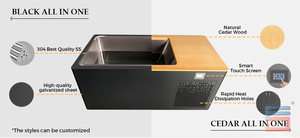 Bain froid tout-en-un à double température (2°C-40°C) avec refroidisseur de 1,5 CV pour utilisation extérieure, congélation et dégivrage automatiques - Product Image 5