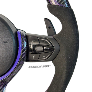 Carbonio in fibra di carbonio viola per BMW M2 M3 M4 M5 F82 F10 F20 F22 F30 F32 F36 F23 F06 F15 con Alcantara, spedizione diretta per BMW <span class=keywords><strong>Serie</strong></span> 3 - Product Image 3