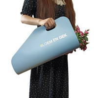 Sac de transport pour fleurs avec impression personnalisée, papier d'emballage pour fleuriste, sac de transport pour fleurs imperméable en papier