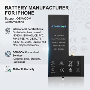 Batería de Repuesto para Teléfono Celular ODM/OEM para <span class=keywords><strong>iPhone</strong></span> 11 11 <span class=keywords><strong>Pro</strong></span> 11 <span class=keywords><strong>Pro</strong></span> Max 12 <span class=keywords><strong>13</strong></span> 14 15 16 con Certificación ROHS UN38.3 - Product Image 1