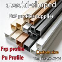 Fournisseur de fenêtres en PU, profilés en fibre de verre extrudée FRP résistants à l'humidité, formes composites sans gonflement pour bâtiments côtiers humides