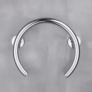 Modern Design Stainless Steel Bathroom Handrail With Angled Grab Handle Safety Bars For Bathtub And Shower