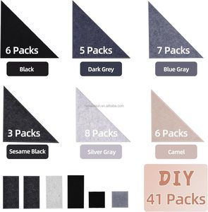 Panneau d'amortissement AoRong <span class=keywords><strong>Echo</strong></span> Rembourrage décoratif de montagne Panneaux acoustiques Revêtement mural en feutre de polyester Panneau insonorisant pour carrelage - Product Image 2