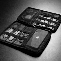 Carry Tech Electronics Power Bank Gadget Organisateur numérique Organisateur de voyage Stockage Câble USB Pochette de transport Sac