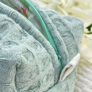 Bolsas de Maquillaje Personalizadas, Ecológicas, de Gran Capacidad, para Mujer, Bolsa Organizadora de Cosméticos de Viaje, de Algodón, Regalo para Damas de Honor, Portátil, con Cierre - Product Image 4