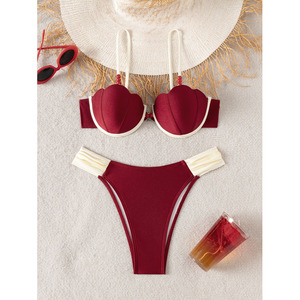 <span class=keywords><strong>Bikini</strong></span> Sexy con <span class=keywords><strong>Push</strong></span>-<span class=keywords><strong>Up</strong></span>, Modelo 2026, Varios Colores, Cintura Baja, Alta Calidad, Conjunto de 2 Piezas - Product Image 2