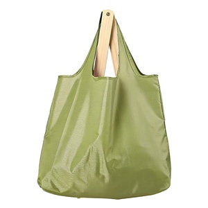 Wholesale Custom Easy Carry Polyester Reusable <b>Foldable</b> Heavy Duty Expandable Tote <b>Bag</b> with Handles - Product Image 3