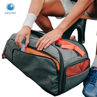 Sac de raquette de tennis en nylon révolutionnaire de vente chaude sac de sport étanche avec accessoires pour les joueurs exigeants