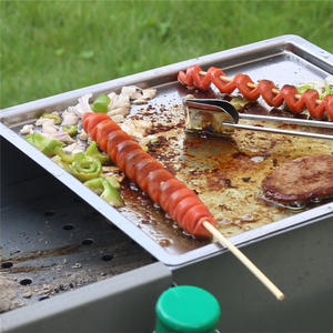 Poêle à griller Butterfly Grilled Fragrance en acier inoxydable 430, rectangulaire 30 cm, durable, pour teppanyaki, tofu et cuisson - Product Image 2