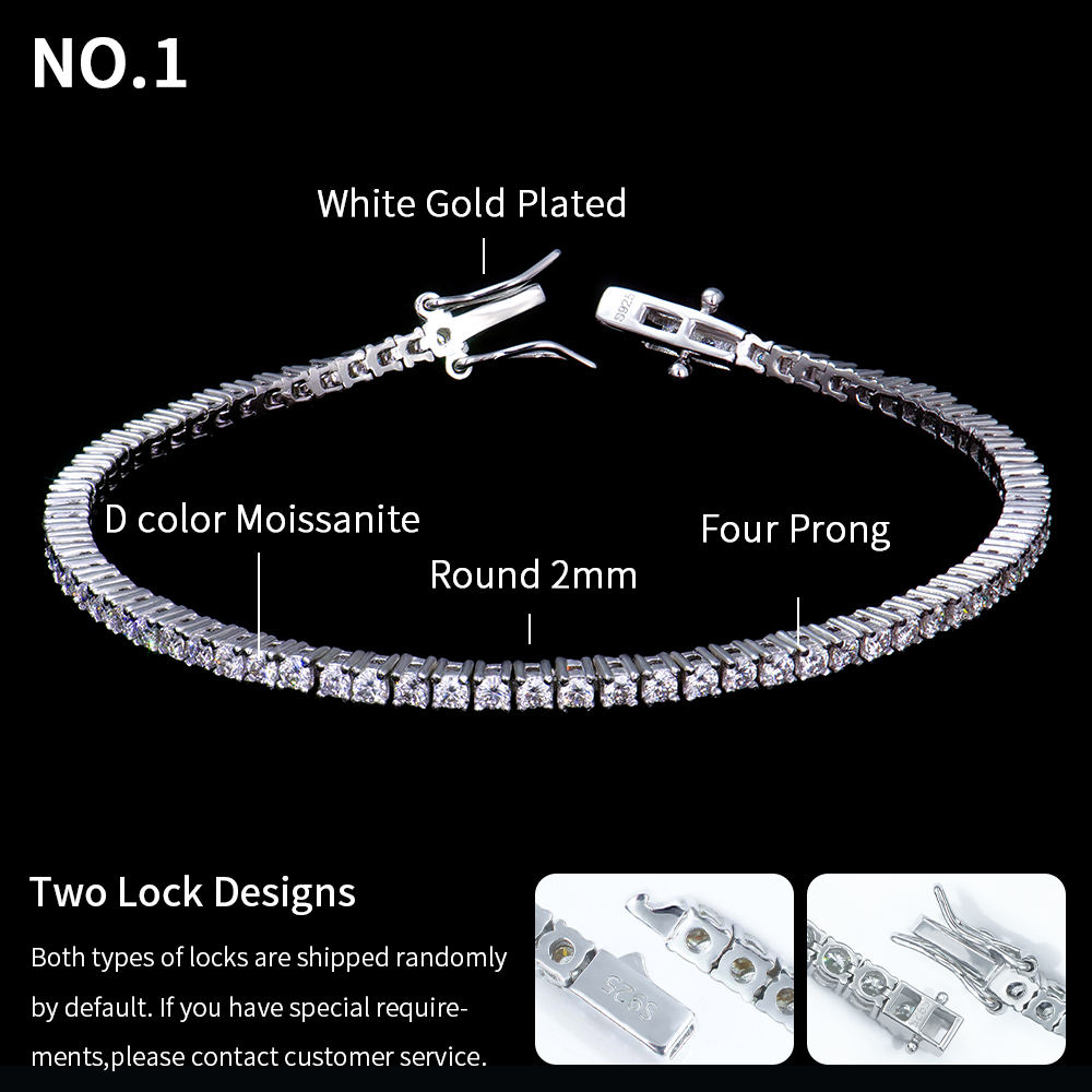 White Gold Plated 2mm