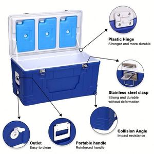 Outdoor 80L Large Capacity <b>Cooler</b> <b>Box</b> for Camping Travel High Quality Stronger Sealing Fishing <b>Cooler</b> <b>Box</b> - Product Image 4