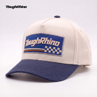 Casquette de baseball sportive personnalisée en tissu Dobby, 5 panneaux, style streetwear, avec patch brodé personnalisé, style course