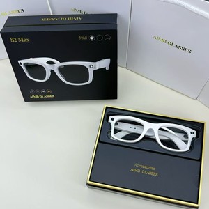 Aimb <b>Glasses</b> S2 Max Smart <b>Glasses</b> Dual <b>Camera</b> Bluetooth Calling Black White Blue 500W Pixel Photo Video - Product Image 3