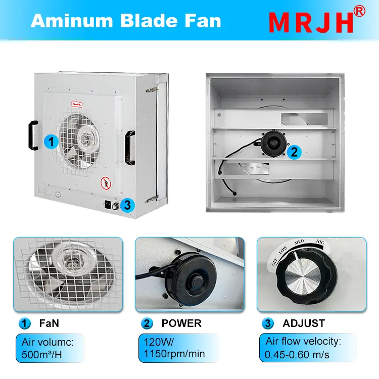 Hood Vent Ffu Fan Filter Unit Hepa Laminar Flow Hood Mycology Ffu Laminar Flow Hood