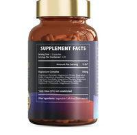 Capsules de glycinate de magnésium, complément vitaminique, complexe 12 en 1, soutien du métabolisme énergétique, utilisation pour adultes