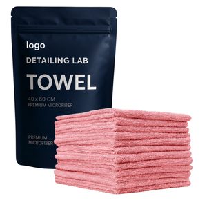 Serviette de detailing OEM sans bords 40x40cm 245-420GSM en microfibre premium pour l'entretien automobile, mélange 70/30 & 80/20, serviette de séchage pour voiture - Product Image 4