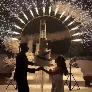 آلة إطلاق شرارة الألعاب النارية بجهاز تحكم عن بعد على شكل قوس نصف دائرة لتزيين حفلات الزفاف والمسرح - Product Image 1