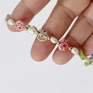 Лидер продаж, жемчужное ожерелье SP с цветами, ожерелье-чокер с бусинами в виде глаза дьявола и улыбки - Product Image 6