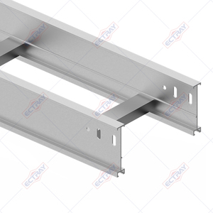 Bandeja de cables de aleación de aluminio estilo escalera para colocar cables en diferentes direcciones Bandeja de cables de aluminio - Product Image 3
