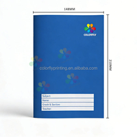 Carnet de composition en gros de 80 feuilles, reliure agrafée avec couverture en papier coloré pour étudiants philippins