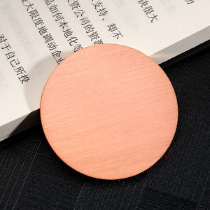 Доступная форма 30 мм 40 мм 45 мм 50 мм по индивидуальному заказу металлическая цветная заготовка Латунь Медный сплав штамповочные круги пустая монета для лазера - Product Image 2