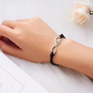 Mode Charme Alliage Amour Coeur <span class=keywords><strong>Feuille</strong></span> Argentée Antic Paume Avaler Hibou Pendentif <span class=keywords><strong>Abeille</strong></span> <span class=keywords><strong>Cire</strong></span> Réglable Cordon Carte De Souhait Bracelet Pour Les Femmes - Product Image 6