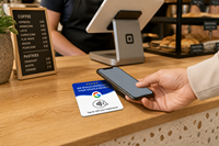 Carte NFC personnalisée réutilisable pour chambre d'hôtel, table de chevet, bureau, réception et comptoir de café