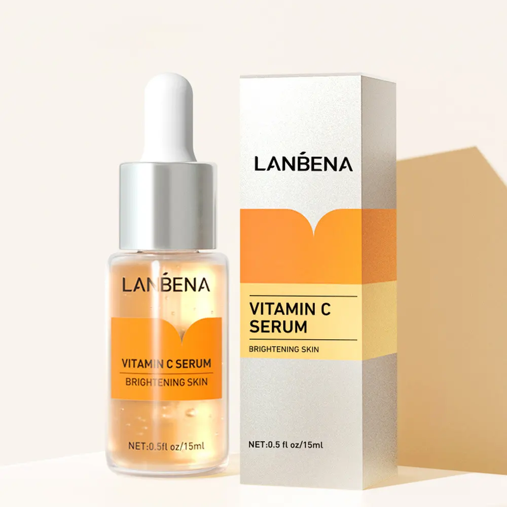 Vitamina C idratante schiarente sbiancante ridurre le linee sottili rimuovere l'acne 15ml di siero per il viso