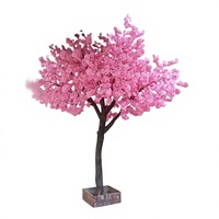 Pohon Bunga Sakura Buatan Tinggi 300cm, Bahan Fiberglass dan Sutra, Dekorasi Pernikahan Dalam Ruangan, Tahan Lama, Ramah Lingkungan
