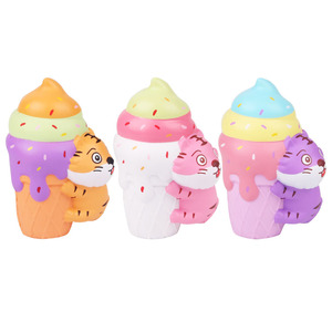 Pu Foam Tiger Ice Cream Fidget Toy Slow <b>Rebound</b> Stress Relief For Kids 5 7 Years Unisex - Product Image 1