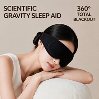 Máscara de Dormir con Peso 3D Mejorada 2026 para un Sueño Profundo con REM |   Antifaz con Peso para Dormir 100% Opaco con 155g de Microperlas de Vidrio