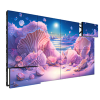 Mur vidéo LCD haute performance et économique de 55 pouces avec rétroéclairage LED direct de 3,5 mm, 1,7 mm, 0,88 mm et fonction de comptage des personnes