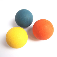 Balle en caoutchouc solide colorée avec motif, 2,5 pouces, avec échantillon gratuit, vente en gros OEM, fabriqué au Vietnam