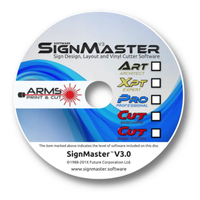 Logiciel Signmaster V5.0 ARMS+CUT pour Traceur de Découpe MYCUT et Talent