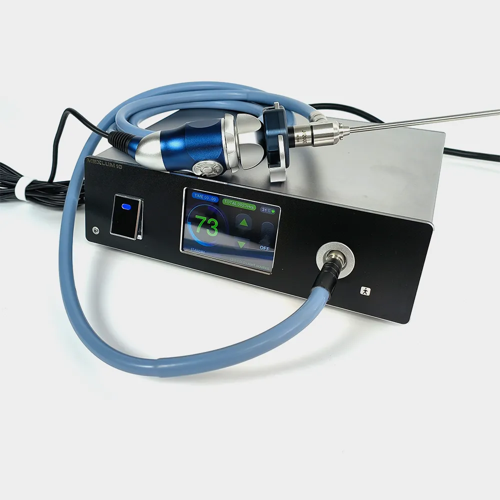 Endoskopi portabel 100W, sistem kamera endoskopi laparoskop medis sumber cahaya led USB HD 1080P