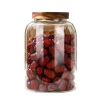Pot de stockage en verre Offre Spéciale Récipient de nourriture Pot de zeste de mandarine en verre avec couvercle