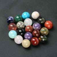 Vente en gros de petites sphères de guérison en agate naturelle et quartz clair, mini sphères de cristal mélangées