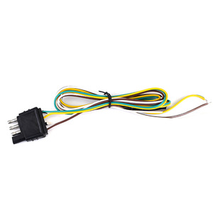 Harnais de câblage de camion de <span class=keywords><strong>remorque</strong></span> plate à 4 voies robuste avec prise de connecteur | Extension de 25 pieds pour lumières et remorquage - Product Image 2