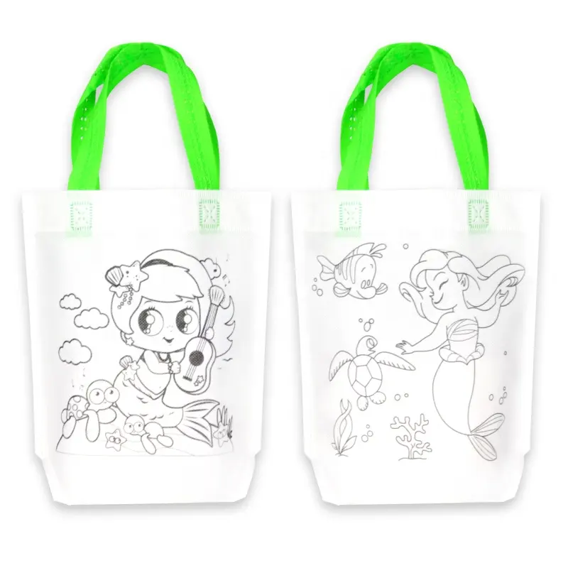 OEM/ODM sevimli tasarım butik RPET Tote özel alışveriş çantaları Logo baskılı