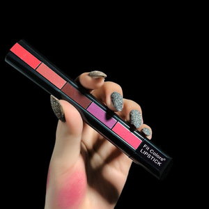 Fit Colors Matte 5-Farben Mini 5-in-1 Lippenstift-Kombination Matte Samt-Farbe Nicht Klebender Lipgloss Lippenstift - Product Image 3