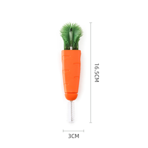 Éponge TPR <span class=keywords><strong>de</strong></span> brosse <span class=keywords><strong>de</strong></span> nettoyage <span class=keywords><strong>de</strong></span> tasse et <span class=keywords><strong>de</strong></span> bouteille multifonctionnelle <span class=keywords><strong>de</strong></span> haute qualité pour les couvercles concaves d'écart nettoyant la vente d'usine - Product Image 2