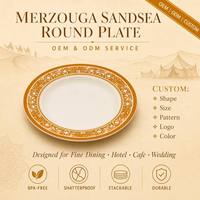 Assiette Plate en Mélamine OEM ODM pour Service de Table, Salade, Cuisine, Hôtel, Plan de Travail, Usage Quotidien Familial, Robuste, Anti-éclats