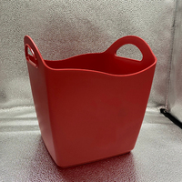 Seau à glace carré en plastique multicolore pour boissons – Vente en gros