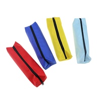 BECOL vente en gros mode moderne propre couleur unie Portable examen porte-crayon petit étudiant Oxford tissu stylo sac à crayons pour l'école
