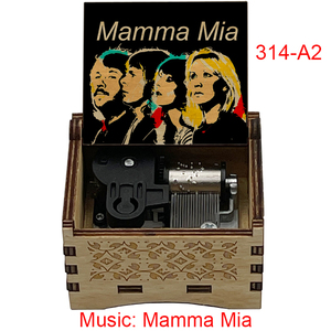 Carillon in Legno Vintage Mamma <span class=keywords><strong>Mia</strong></span> a 18 Note con Movimento a Manovella, Regalo Speciale per Amici, Feste di Compleanno, Decorazione per la Casa - Product Image 2