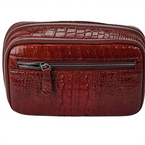 Pochette de luxe Luxali 2026 en cuir de crocodile et d'alligator pour homme avec fermeture éclair – Prix compétitif direct usine – Sac portefeuille - Product Image 5